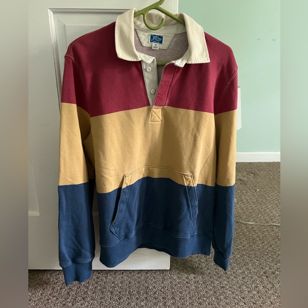 J crew polo sweatshirt size medium